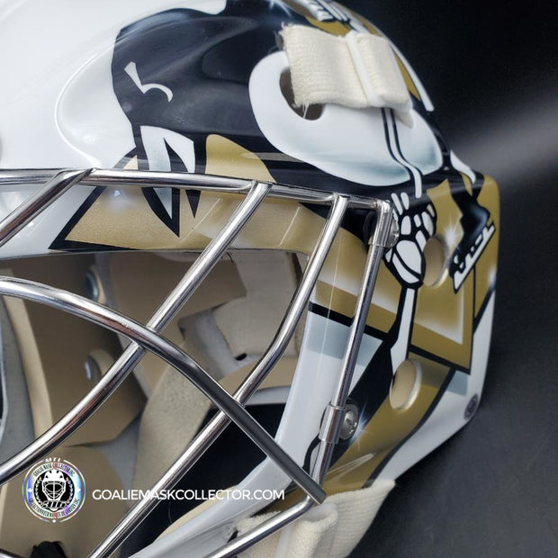 Marc-Andre Fleury Goalie Mask Unsigned 2010 Pittsburgh Tribute