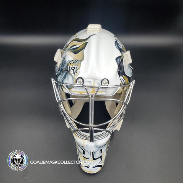 Marc-Andre Fleury Goalie Mask Unsigned 2010 Pittsburgh Tribute