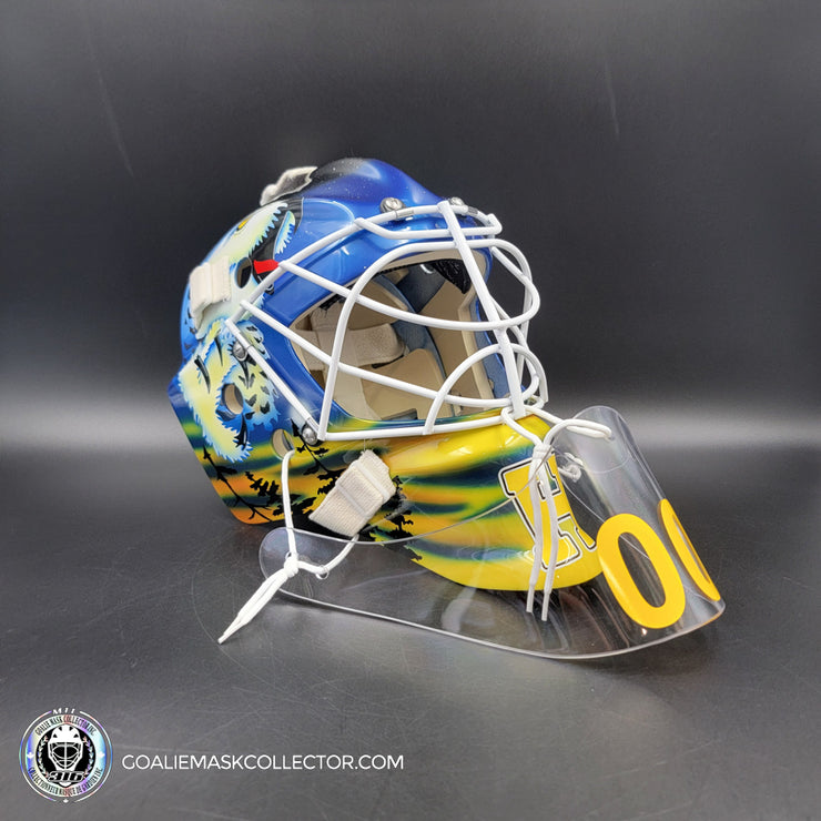 Martin Biron Goalie Mask Unsigned Buffalo V1 Tribute
