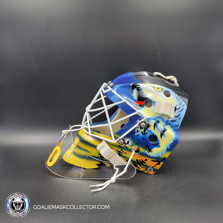 Martin Biron Goalie Mask Unsigned Buffalo V1 Tribute