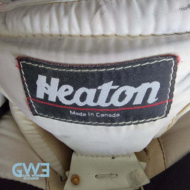 Martin Brodeur Game Used Goalie Pads 1996-97 New Jersey Devils Heaton Helite IV Photo-Matched AS-03492