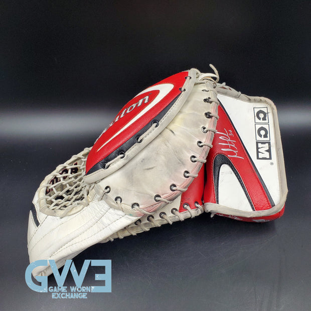 Martin Brodeur Signed Glove & Blocker Set CCM Game Model New Jersey Devils AS-03061