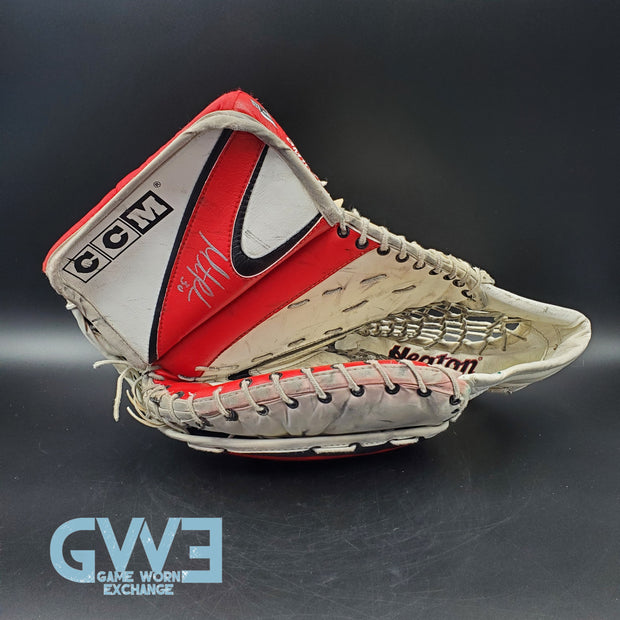 Martin Brodeur Signed Glove & Blocker Set CCM Game Model New Jersey Devils AS-03061