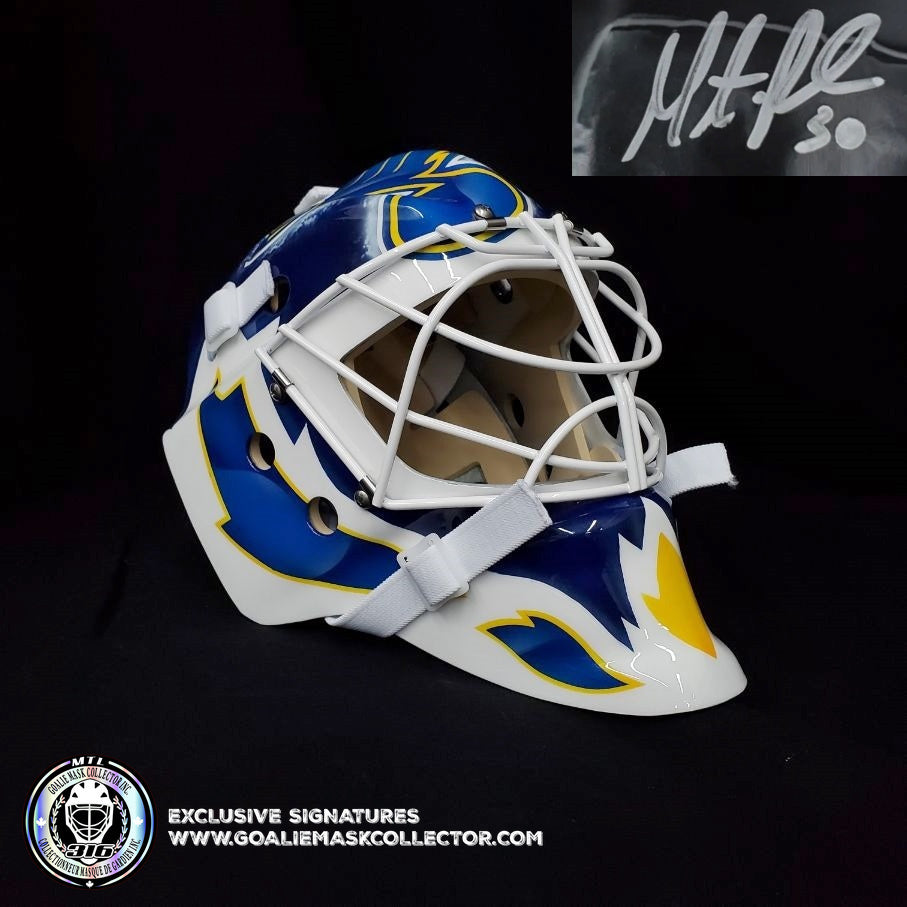 Martin Brodeur Signed Goalie Mask St. Louis Classic Signature Edition. Goalie Mask Collector.