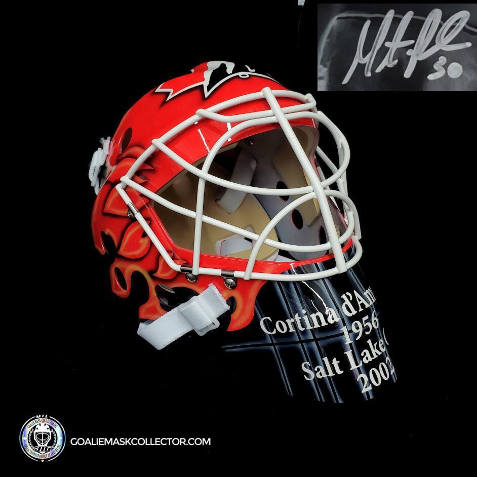 Martin Brodeur Signed Goalie Mask Olympics 2002 Team Canada Salt Lake City Signature Edition. Goalie Mask Collector.