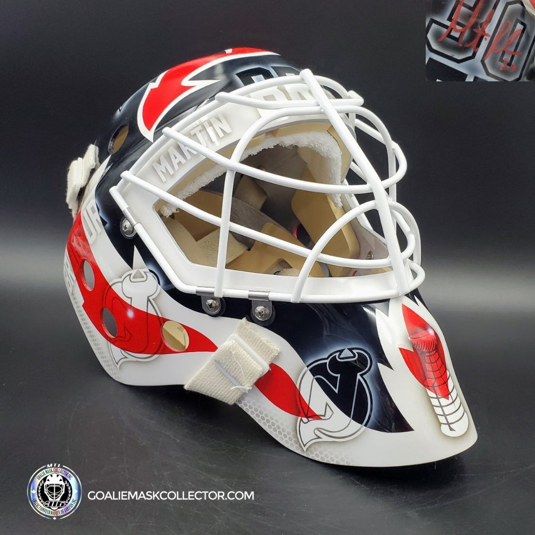 Martin Brodeur Signed Goalie Mask New Jersey Legacy Signature Edition. Goalie Mask Collector.