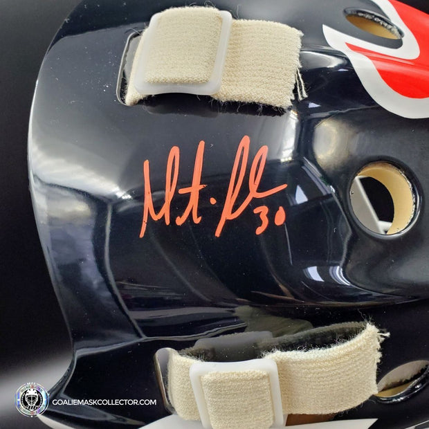 Martin Brodeur New Jersey Devils Hof Signed Auto Mini Flame Helmet