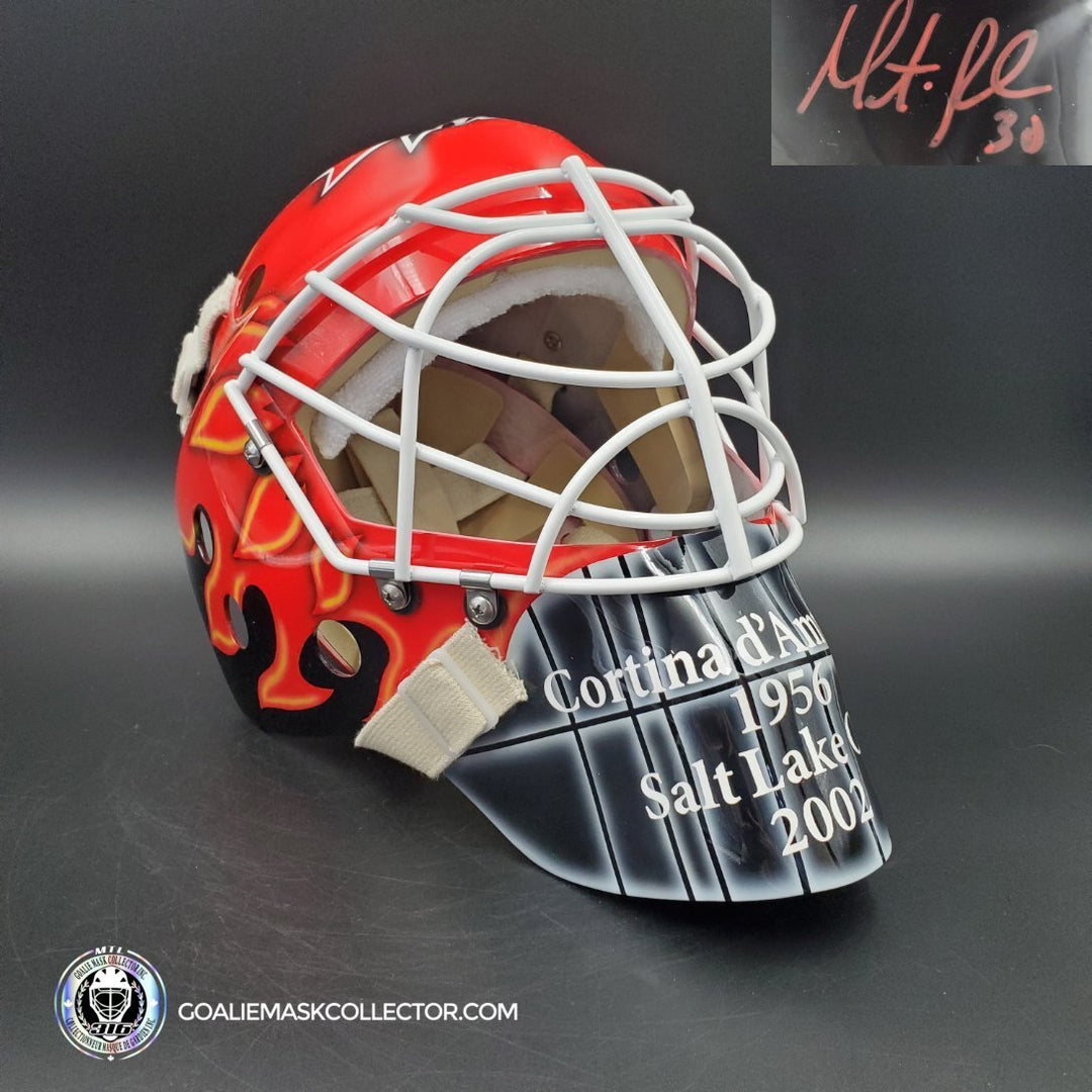 Martin Brodeur Signed Goalie Mask "Special Edition Red Autograph" Olympics 2002 Team Canada Salt Lake City Signature Edition. Goalie Mask Collector.