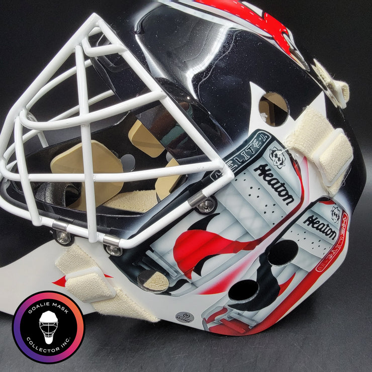 Martin Brodeur Signed Goalie Mask "THE GEAR COLLECTION" Heaton Helite IV Pad Set New Jersey Signature Edition Autographed