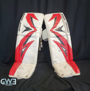 Martin Brodeur Style Goalie Pads 2010 Team Canada Olympics & 2009-10 New Jersey Devils Tribute Sherwood Model AS-03151