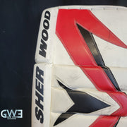 Martin Brodeur Style Goalie Pads 2010 Team Canada Olympics & 2009-10 New Jersey Devils Tribute Sherwood Model AS-03151