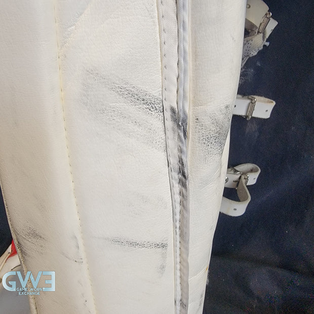 Martin Brodeur Style Goalie Pads 2010 Team Canada Olympics & 2009-10 New Jersey Devils Tribute Sherwood Model AS-03151