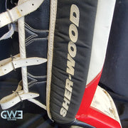 Martin Brodeur Style Goalie Pads 2010 Team Canada Olympics & 2009-10 New Jersey Devils Tribute Sherwood Model AS-03151