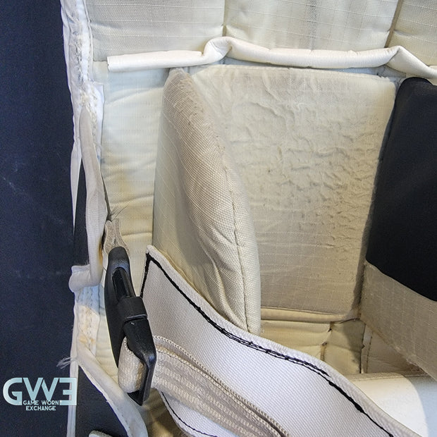 Martin Brodeur Style Goalie Pads 2010 Team Canada Olympics & 2009-10 New Jersey Devils Tribute Sherwood Model AS-03151