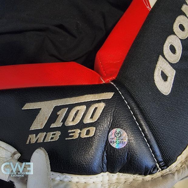 Martin Brodeur Style Goalie Pads 2010 Team Canada Olympics & 2009-10 New Jersey Devils Tribute Sherwood Model AS-03151