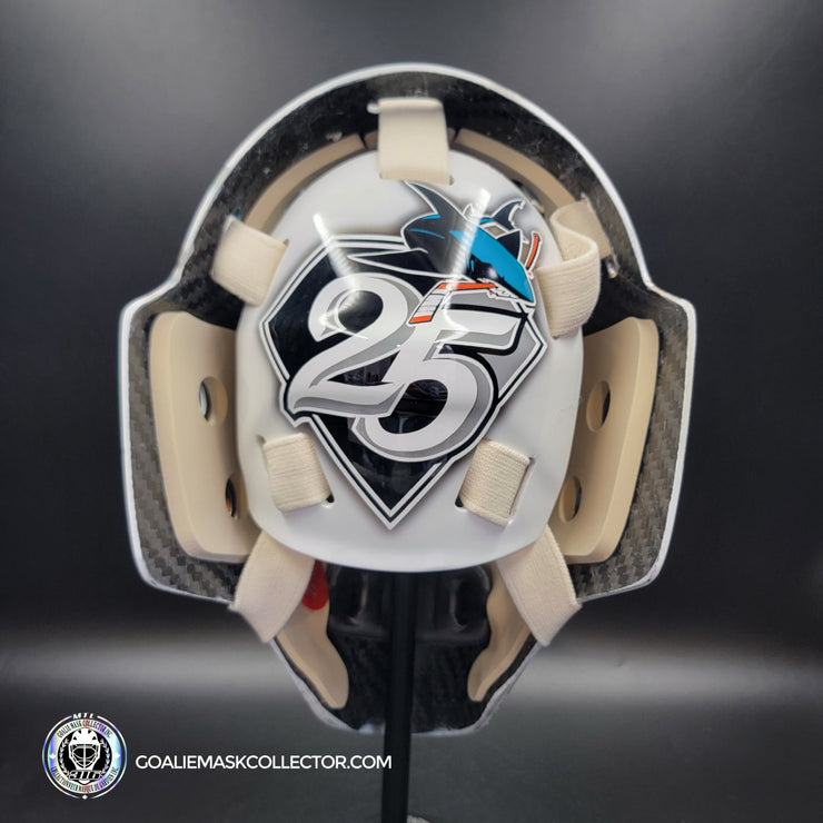 Martin Jones Goalie Mask Unsigned 2016 San Jose Tribute