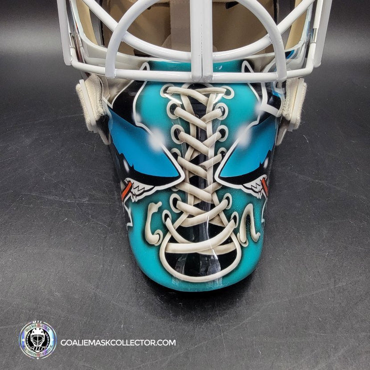 Martin Jones Goalie Mask Unsigned 2016 San Jose Tribute