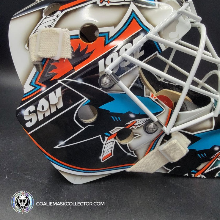 Martin Jones Goalie Mask Unsigned 2016 San Jose Tribute