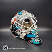 Martin Jones Goalie Mask Unsigned 2016 San Jose Tribute
