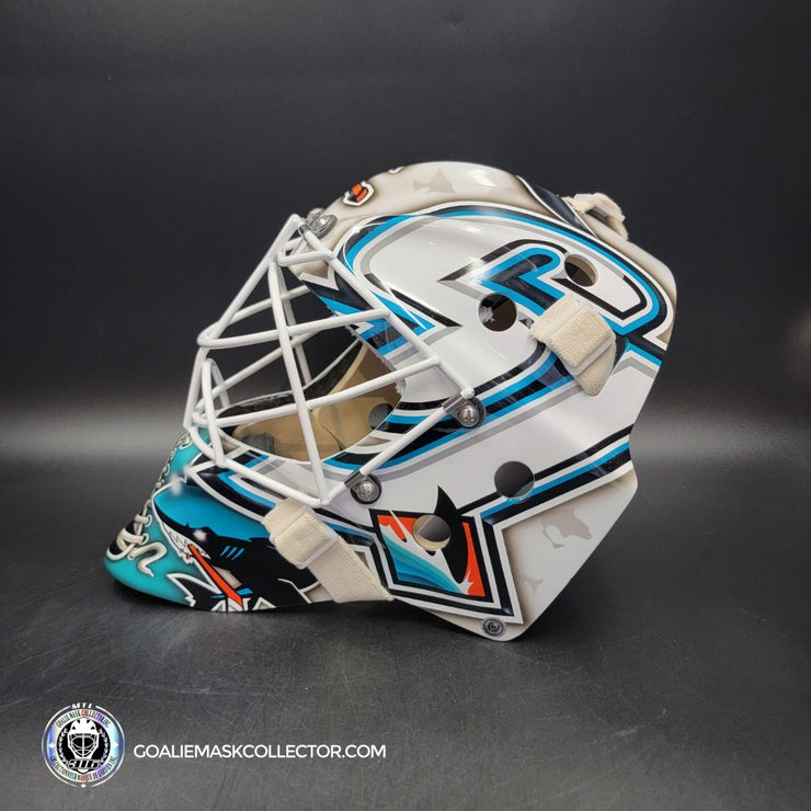 Martin Jones Goalie Mask Unsigned 2016 San Jose Tribute