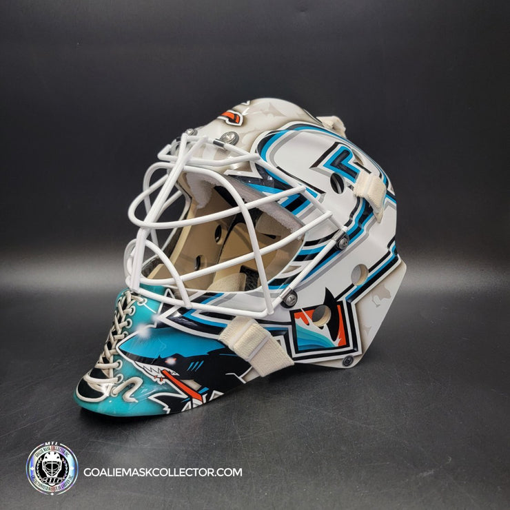 Martin Jones Goalie Mask Unsigned 2016 San Jose Tribute