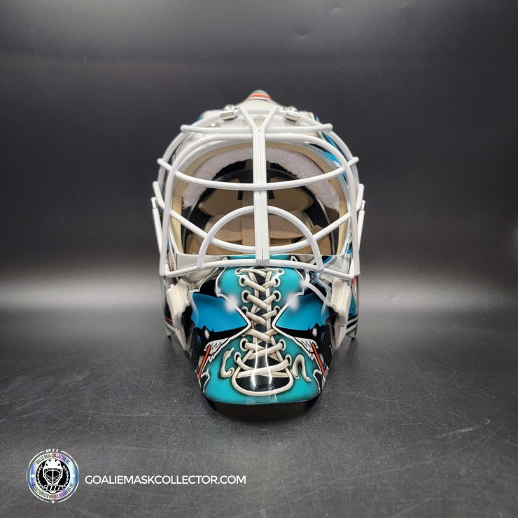 Martin Jones Goalie Mask Unsigned 2016 San Jose Tribute