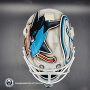 Martin Jones Goalie Mask Unsigned 2016 San Jose Tribute