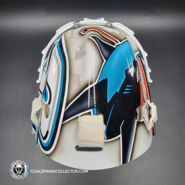 Martin Jones Goalie Mask Unsigned 2016 San Jose Tribute