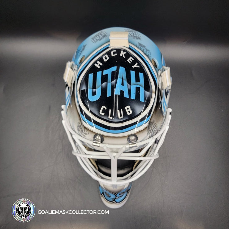 Matt Villalta Goalie Mask Unsigned 2024 Utah Hockey Club Tribute