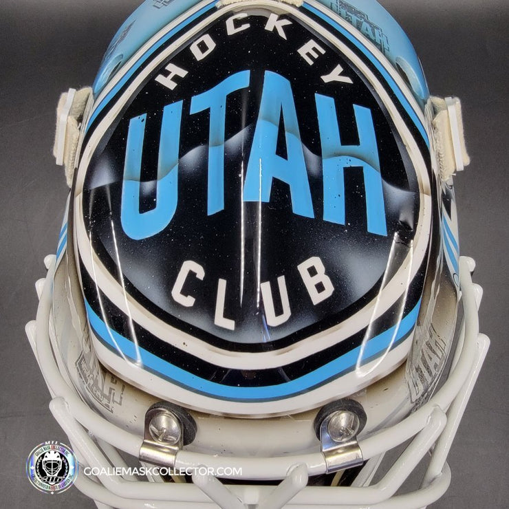 Matt Villalta Goalie Mask Unsigned 2024 Utah Hockey Club Tribute