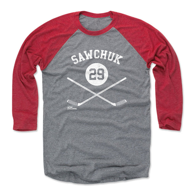 Terry Sawchuk Detroit 29 Sticks WHT