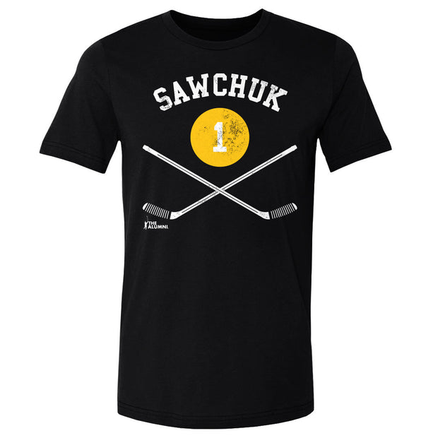 Terry Sawchuk Boston 1 Sticks WHT