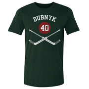 Devan Dubnyk Minnesota Goalie Sticks WHT
