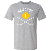 Terry Sawchuk Boston 1 Sticks WHT