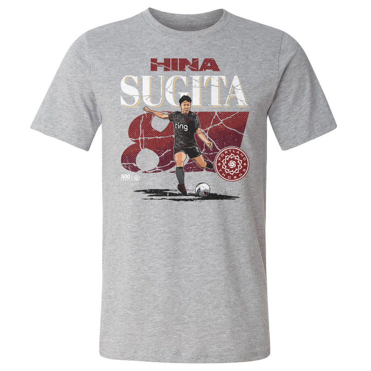 Hina Sugita Portland Thorns FC Cracked Number WHT