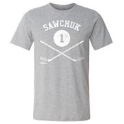 Terry Sawchuk Detroit 1 Sticks WHT
