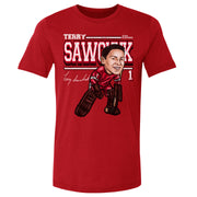 Terry Sawchuk Detroit Cartoon WHT