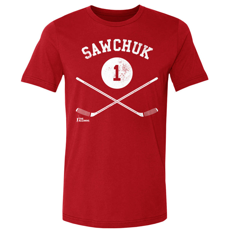 Terry Sawchuk Detroit 1 Sticks WHT