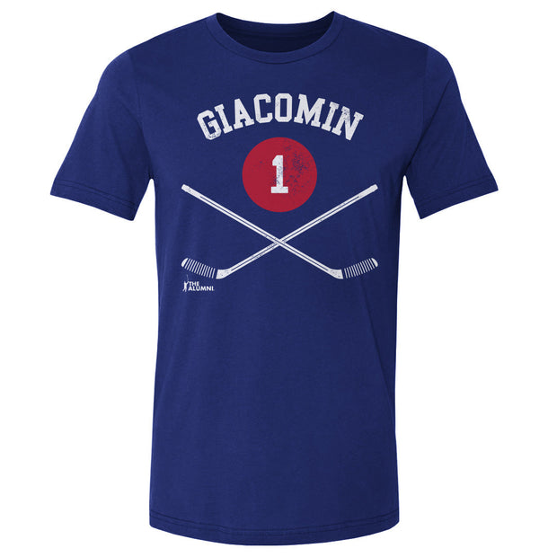 Eddie Giacomin New York R 1 Sticks WHT