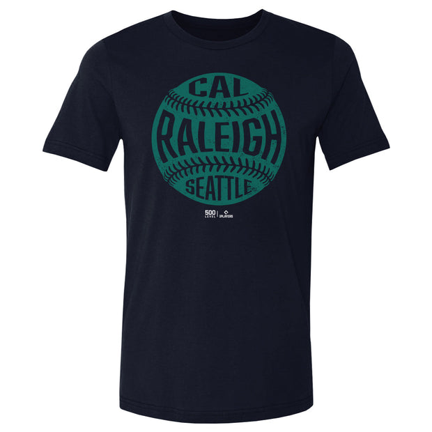 Cal Raleigh Seattle Vintage Baseball WHT