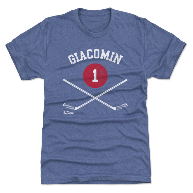 Eddie Giacomin New York R 1 Sticks WHT