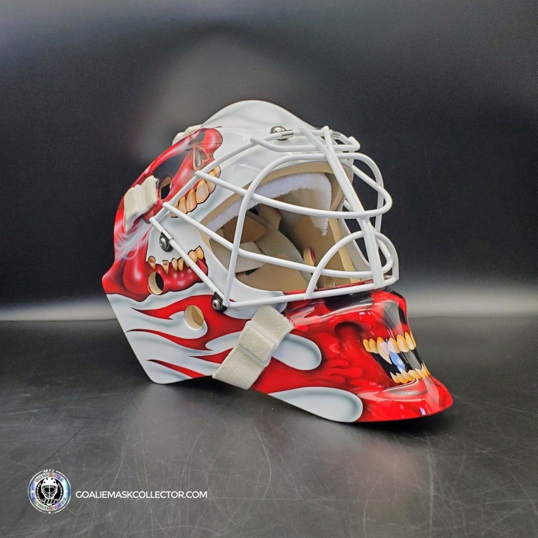 Miikka Kipper Kiprusoff Goalie Mask Unsigned Calgary V2 Tribute