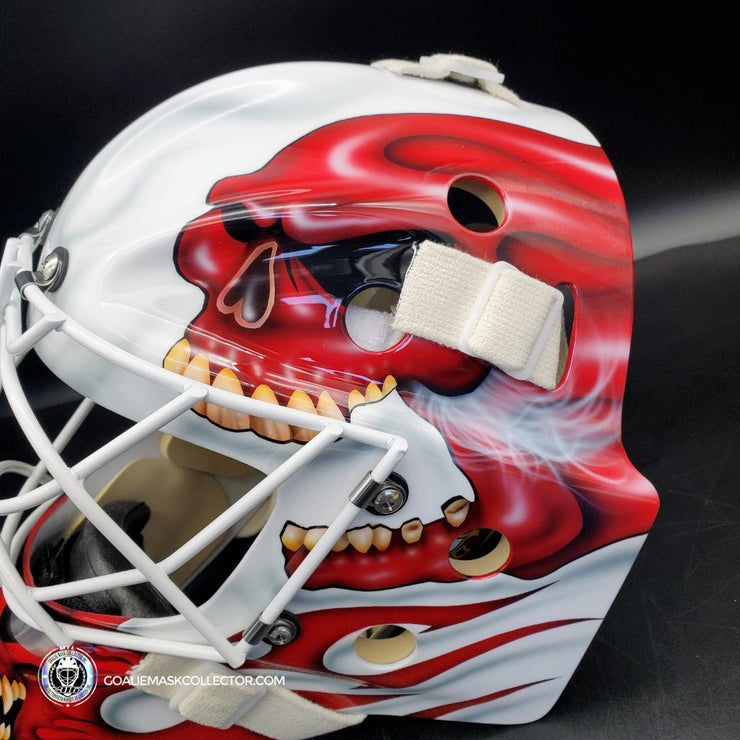 Miikka Kipper Kiprusoff Goalie Mask Unsigned Calgary V2 Tribute