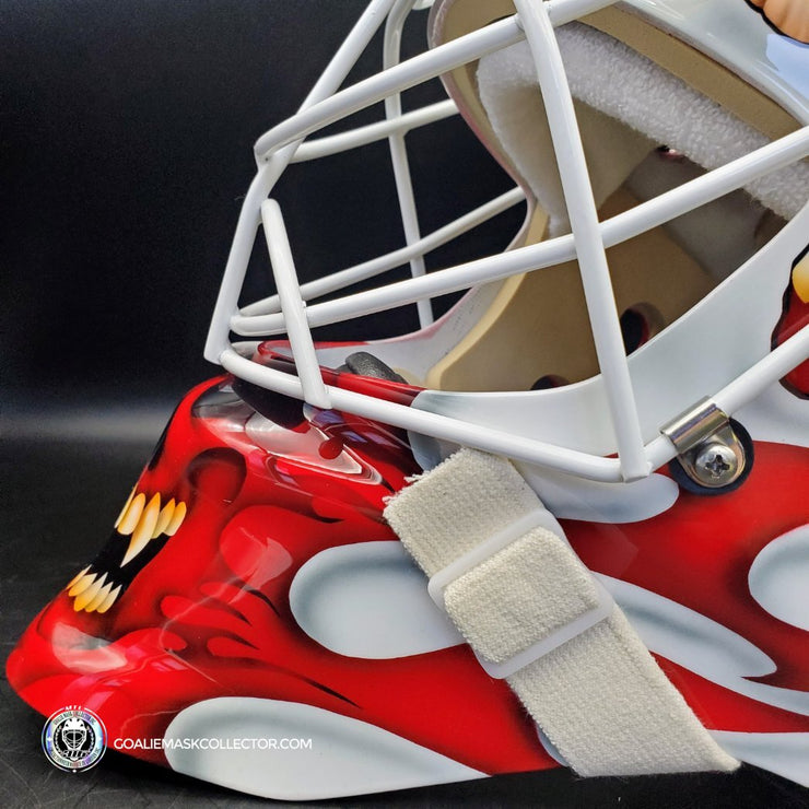 Miikka Kipper Kiprusoff Goalie Mask Unsigned Calgary V2 Tribute