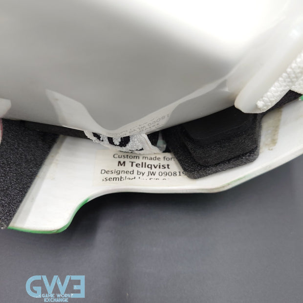 Mikael Tellqvist Goalie Mask Game Worn 2009-10 KHL AK-BARS Kazan Reebok and DaveArt Photo-Matched AS-03403