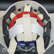 Mike Richter Ed Cubberly Goalie Mask Game Worn By Jon Hillebrandt AHL Refurbished Signed by Mike Richter And Jon Hillebrandt - AS-02320