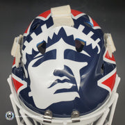 Mike Richter Ed Cubberly Goalie Mask Game Worn By Jon Hillebrandt AHL Refurbished Signed by Mike Richter And Jon Hillebrandt - AS-02320