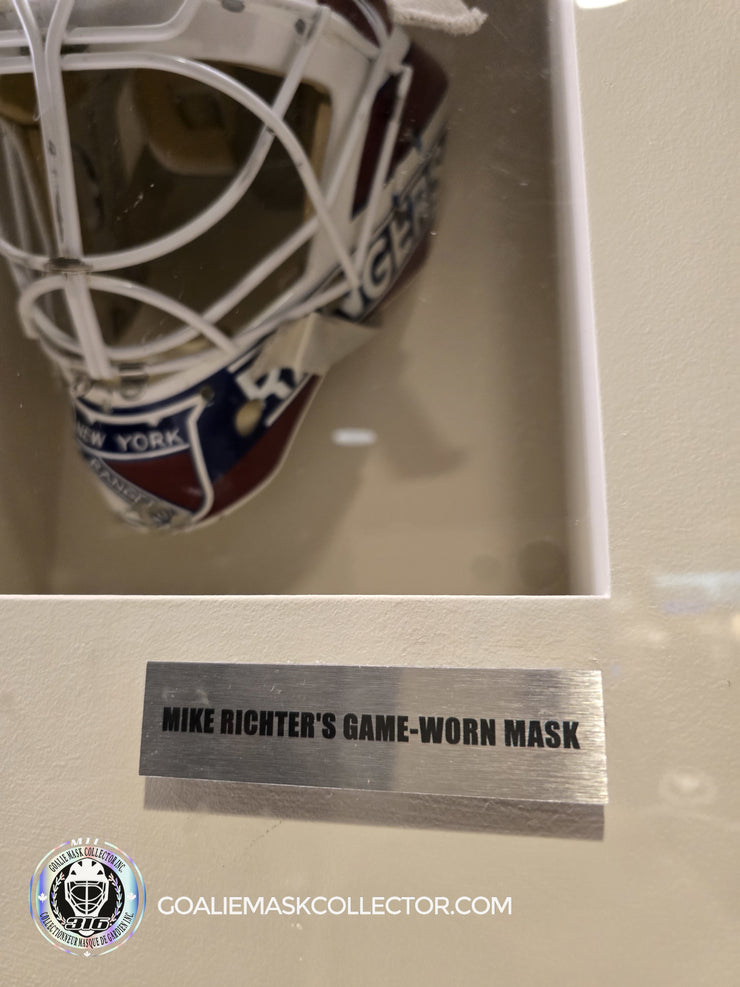 Presale: Mike Richter Signed Goalie Mask New York Classic 1994 Painted on LGR-CUBBERLY RICHTER 94 Shell Signature Edition Tribute