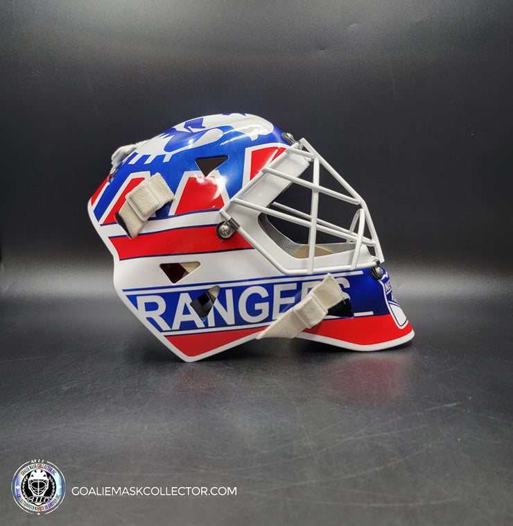 Mike Richter Signed Goalie Mask New York Classic V1 White Contour Signature Edition Autographed