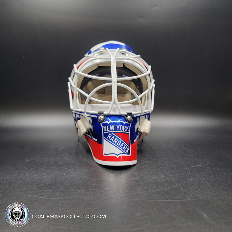 Mike Richter Signed Goalie Mask New York Classic V1 White Contour Signature Edition Autographed